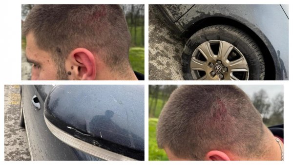 ЈЕЗИВ СНИМАК: 10 блокадера напало Вукашина Ђоковића (ВИДЕО)