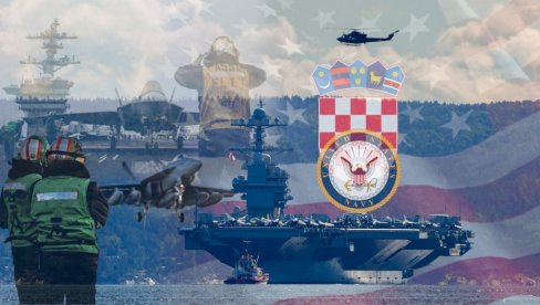 JESMO LI DRŽAVA ILI KOLONIJA DIKTATORA? Američki nosač aviona u Splitu, hrvatska političarka ljuta (FOTO)