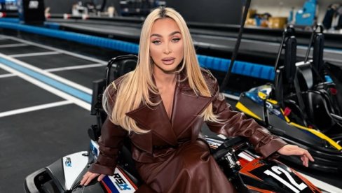 ADRENALIN UMESTO SCENE: Maja Berović vozi na stazi kartinga (FOTO)