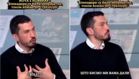 PRAVO LICE BLOKADERA: Tajkunski novinar otkrio šta se dešavalo na putu za Strazbur - oduvali Novu S zbog francuske televizije! (VIDEO)