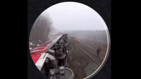 СЕДАМ ВАГОНА ИЗКЛИЗНУЛО ИЗ ШИНА У РУСИЈИ: Има повређених (ВИДЕО)