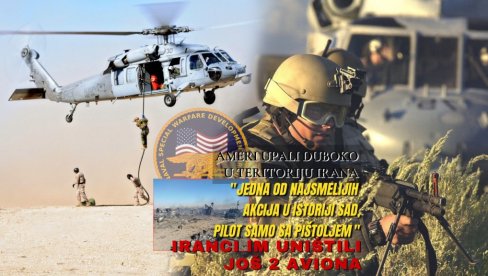 АМЕРИ УПАЛИ КОПНЕНО Једна од најсмелијих операција у историји САД! Командоси ушли дубоко у територију Ирана, пилот само с пиштољем (ВИДЕО)