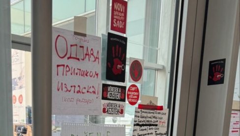 НАЛЕПНИЦЕ И ЦРНА ЛИСТА: Блокадери трагетирају и застрашују студенте (ФОТО)