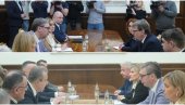 ПРЕДСЕДНИК НАСТАВИО КОНСУЛТАЦИЈЕ СА СТРАНКАМА: Вучић се данас обраћа у 13 часова (ФОТО)