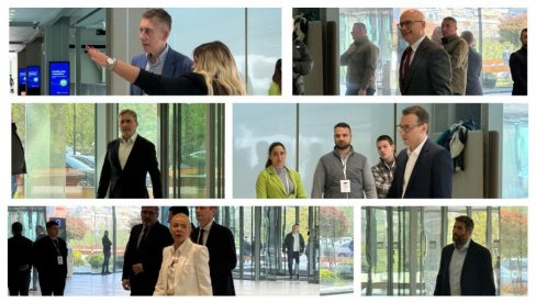 SEDNICA PREDSEDNIŠTVA SNS: Funkcioneri stranke stigli u Sava Centar (FOTO)