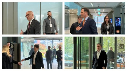 СЕДНИЦА ПРЕДСЕДНИШТВА СНС: Функционери странке стигли у Сава Центар (ФОТО)