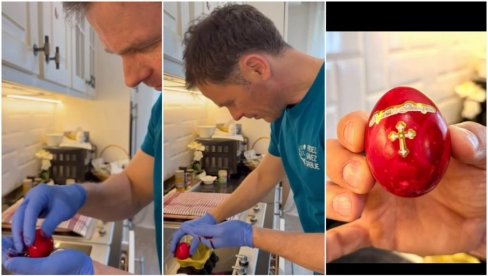 MINISTAR MALI PODELIO SNIMAK IZ KUHINJE: Pohvalio se kako farba vaskršnja jaja  (VIDEO)