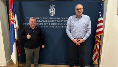 РАДНА ПОСЕТА: Делегација школског спорта у Генералном Конзулату Србије у Њујорку