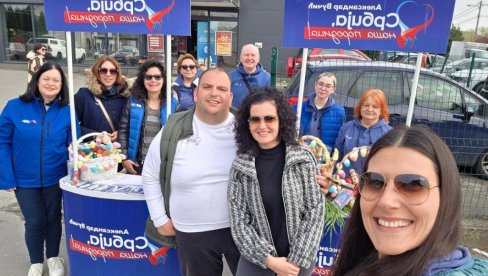 AKTIVISTI SNS NA ULICAMA BEOGRADA PRED VASKRS: Više od 150 lokacija, građanima poslata snažna poruka zajedništva i podrške (FOTO)