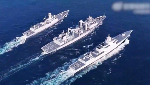 КИНА СЕ ПОХВАЛИЛА: Нови разарач 055 „Ањцин“ показао снагу (ВИДЕО)