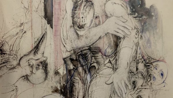 Цртеж је најчистије узбуђење: У Модерној галерији Ваљево, Добри Стојановић изложио 34 самостална рада на папиру и пет бележница са записима