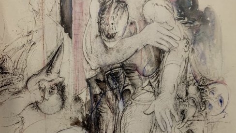 Crtež je najčistije uzbuđenje: U Modernoj galeriji Valjevo, Dobri Stojanović izložio 34 samostalna rada na papiru i pet beležnica sa zapisima