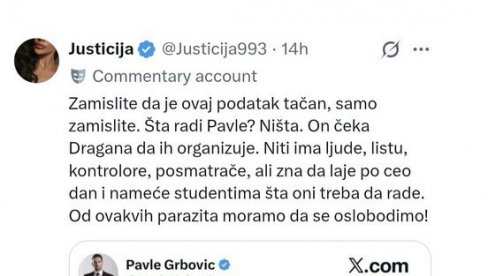 ОВАЈ ПАРАЗИТ САМО ЛАЈЕ Блокадери једни друге називају најгорима именима - и потпуно су у праву