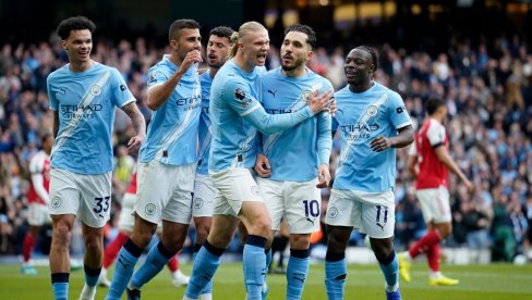 LUDNICA U PREMIJER LIGI! Mančester siti slavio pogotkom Halanda protiv Arsenala i uključio se u borbu za titulu!