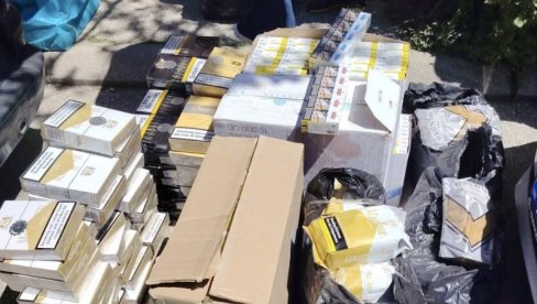 Policijska akcija kod Vranja: Boranin uhvaćen sa 140 kilograma rezanog duvana i 150 boksova cigareta bez akciznih markica