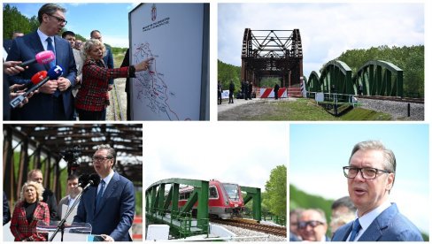 Вучић отвара нови железнички мост преко Тамиша: За две године биће завршен ауто-пут, од Београда до Зрењанина 35-40 минута (ВИДЕО)