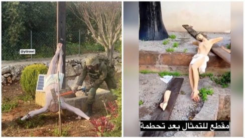 Licemerje IDF: Za skrnavljenje i uništavanje statue Hrista 30 dana zatvora!
