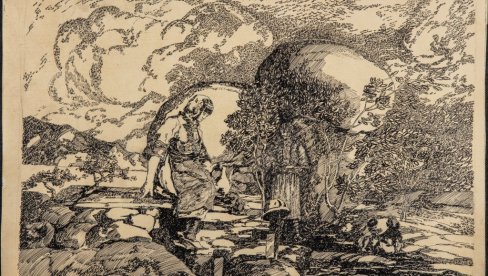 Херојска епоха наше уметности:  Простор, траг, гест: цртежи Милана Миловановића, Косте Миличевића и Малише Глишића из збирке Народног музеја