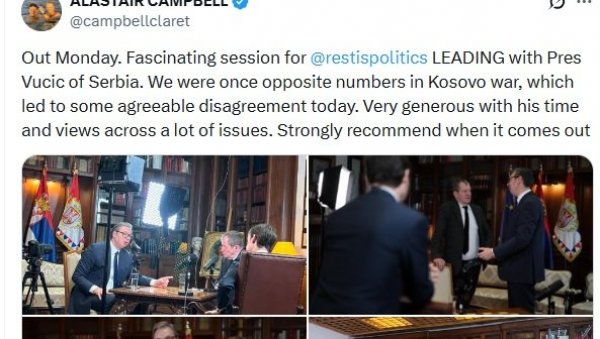 Вучић у британском поткасту: Ево када излази (Фото)