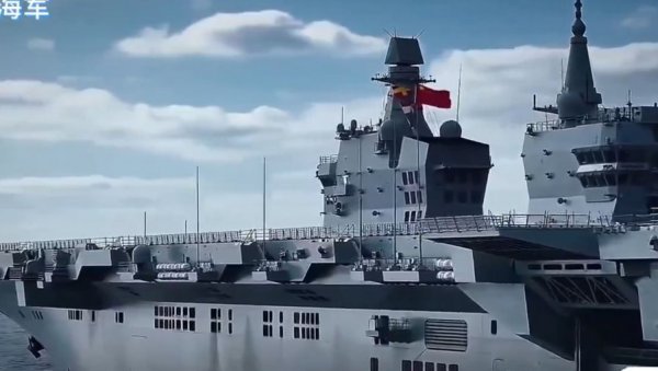 Силина ове немани изазива цунами: Ово су карактеристике најјачег кинеског ратног брода на свету и првог носача дронова (ВИДЕО)