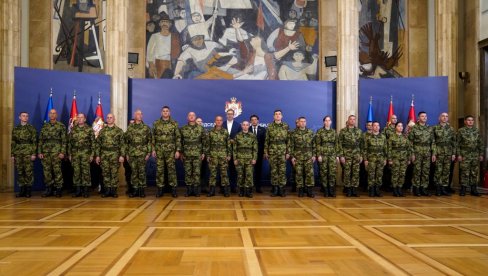 Srpski mirovnjaci iz Libana na prijemu kod Vučića: Hvala vam što ni u jednom trenutku niste doveli u pitanje ugled srpskog vojnika (Video)