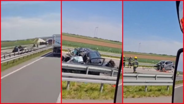 Само пар минута пре несреће стигла порука возачима: Упозорење није помогло, језив удес код Руме однео три живота (Видео)