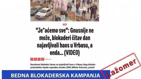 BEDNA BLOKADERSKA KAMPANJA (Video)