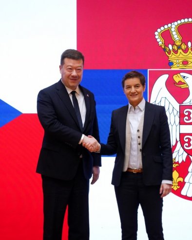 Окамура је велики пријатељ Србије: Брнабић - Парламентарна сарадња са Чешком изузетно добра (Фото)