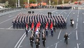 Руски војници у строју: Проба параде поводом Дана победе у Москви /ФОТО/