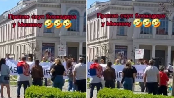 БЛОКАДЕРИ ПУКЛИ И У МИНХЕНУ! Шака људи дошла да подржи лажне студенте!