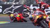NIJE ZA ONE SA SLABIM SRCEM! Stravičan pad - Markes leteo s motora! Poznato i njegovo stanje! (VIDEO)