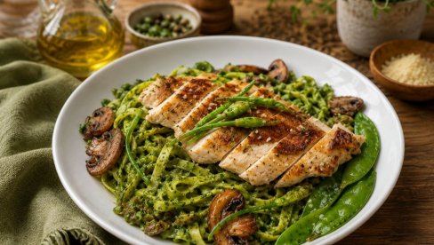 PILETINA SA PESTO PASTOM I POVRĆEM: Idealno za porodični ručak ili elegantnu večeru