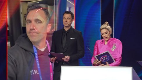MNOGO JE ISKRVARIO: Povredio se voditelj RTS-a na Evroviziji