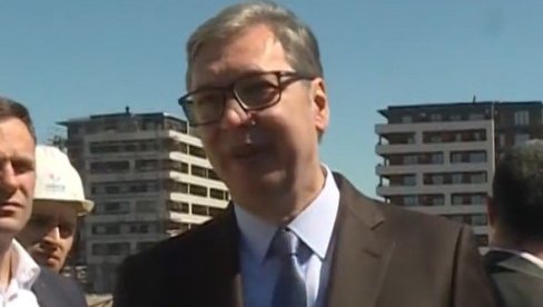 VUČIĆ NA EKSPO GRADILIŠTU: Predsednik obilazi radove (VIDEO)
