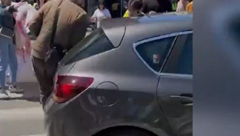 БЛОКАДЕРСКА БАНДА! Угрожавају и себе и обичне грађане - доказ данашња саобраћајка код Правног факултета! (ВИДЕО)