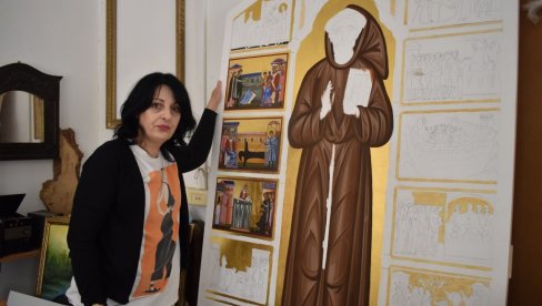 СВЕЦИ И НА ВЕСЛУ, САТУ, ИЛИ ПРЕСЛИЦИ: Сандра Станковић из Кикинде до сада осликала 3.500 икона и урадила више иконостаса (ФОТО)