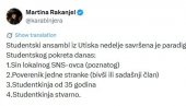 РАТ МЕЂУ БЛОКАДЕРИМА СЕ НАСТАВЉА: Страначки повереник и студенткиња од 35 година