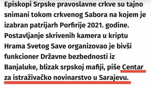 SRPSKOG PATRIJARHA IZABRAO NEČASTIVI? Udružena kampanja laži blokaderskih medija i sarajevskih fundamentalista protiv SPC (FOTO)