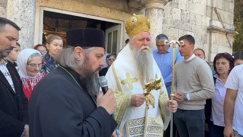 LITIJA U HERCEG NOVOM: Mitropolit Joanikije poručio da Spasovdan potvrđuje jedinstvo naroda