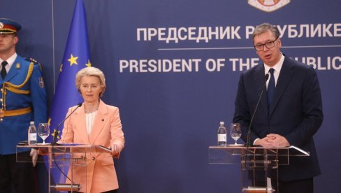 У ЦРНУ ГОРУ ИДЕМ НА ПОЗИВ УРСУЛЕ ФОН ДЕР ЛАЈЕН ДА РАЗГОВАРАМ СА ЊИМА Вучић: Имали су за 50 одсто вишу плату,  данас немају вишу плату