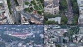 БЛОКАДЕРСКИ СКУП ПУКАО И ПРЕ НЕГО ШТО ЈЕ ПОЧЕО: Слике из дрона говоре више од хиљаду речи (ФОТО)