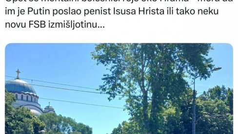 НАЈСТРАШНИЈА УВРЕДА ПРАВОСЛАВЉА И ЦРКВЕ: Блокадер Митровић ударио на вернике: Код Храма Светог Саве окупљају се око...