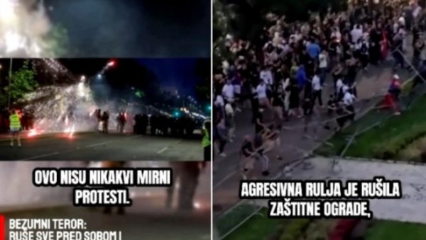 ОВО НИСУ МИРНИ ПРОТЕСТИ ВЕЋ РУШИЛАЧКЕ ФАЛАНГЕ УЛИЧАРА! Ноћ страве и блокадерског ужаса иза нас