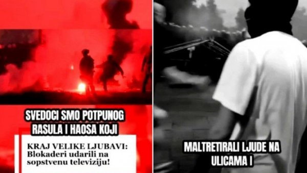 ПУКЛА ТИКВА: Блокадери ударили на сопствену телевизију!