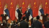 ВУЧИЋ ОСВОЈИО ПОШТОВАЊЕ КИНЕСКОГ НАРОДА Моћне речи председника Сија на додели Ордена пријатељства српском председнику