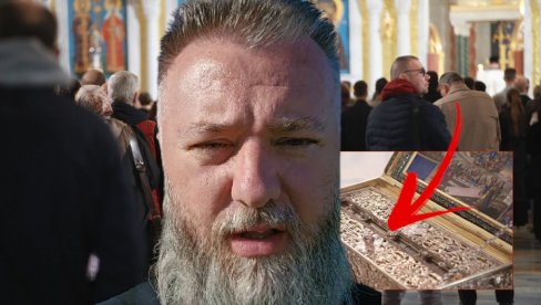 НЕ ТРОШИТЕ ВРЕМЕ У РЕДУ ЗА ПОЈАС БОГОРОДИЦЕ Отац Предраг упозорио све који чекају испред Храма: Прекрстите се, целивате и кажите амин