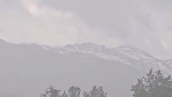 НЕВЕРОВАТНО! Снег се и даље бели у овом делу Србије (ВИДЕО)