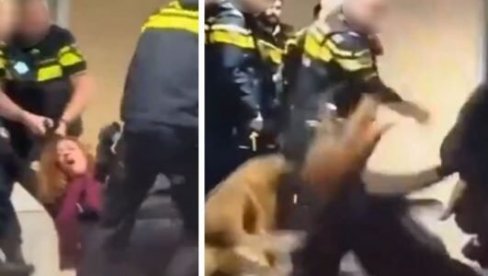 TO JE TA EU: Holandska policija prebija trudnu ženu u bolnici, zatim i njenog muža (VIDEO)