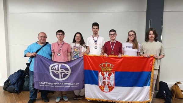 ПЕТ МЕДАЉА ИЗ ИСТОРИЈЕ: Успех ученика Математичке гимназије на европској олимпијади