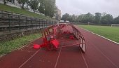 PONOVO UNIŠTEN STADION U VRŠCU: Vandali srušili i polomili natkrivene stolice